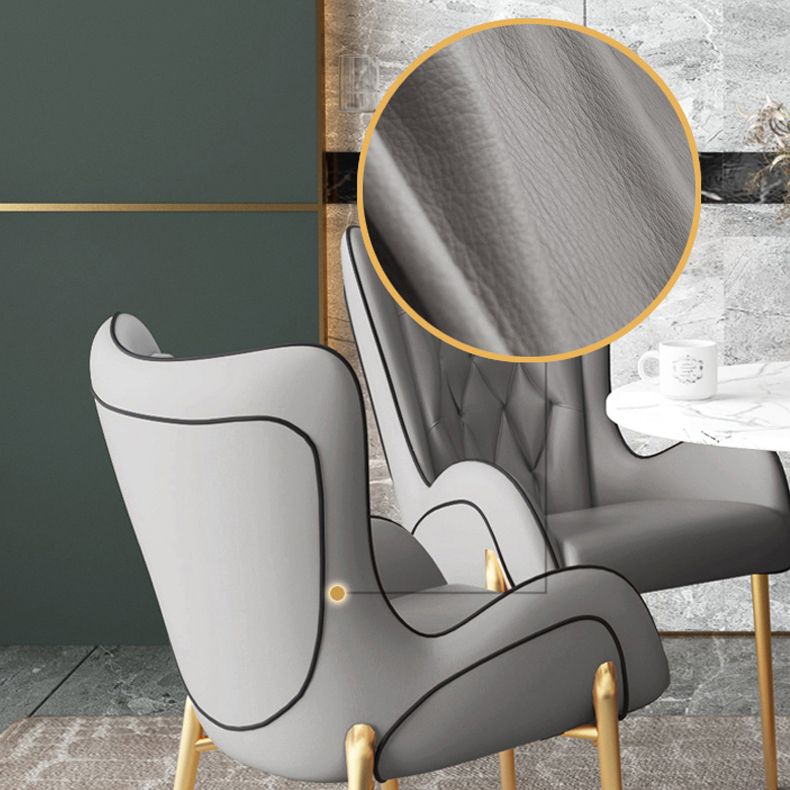 1/3/4/5 Pcs Metal Scandinavian Dining Room Set with Round Table Dinette Set