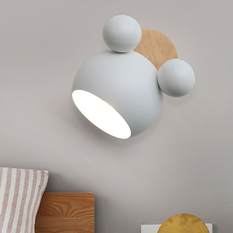 Mouse Simplicity Wall Sconce Colorful Metal Wall Mounted Lamp for Sitting Room