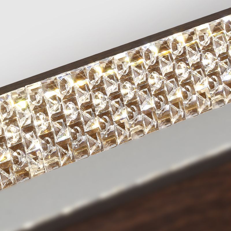 1 Light Oval Island Lights Contemporary Metal Island Pendants for Kitchen