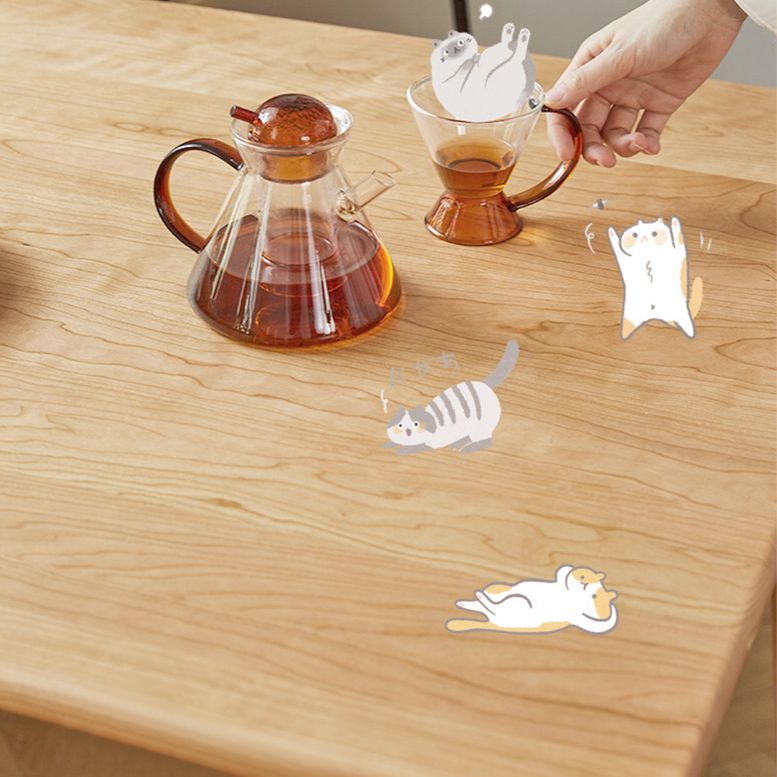 Mobili in legno massiccio di 4 piedi tavolo da pranzo rettangolo moderno per casa