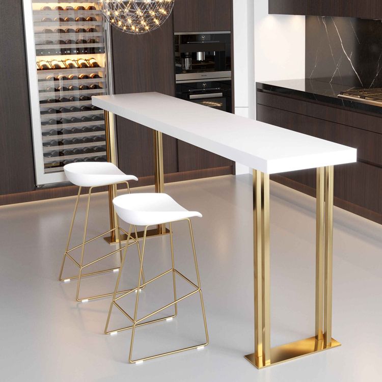 Contemporary Style Metal Armless Bar-stool PU Leather Counter Bar Stool for Kitchen