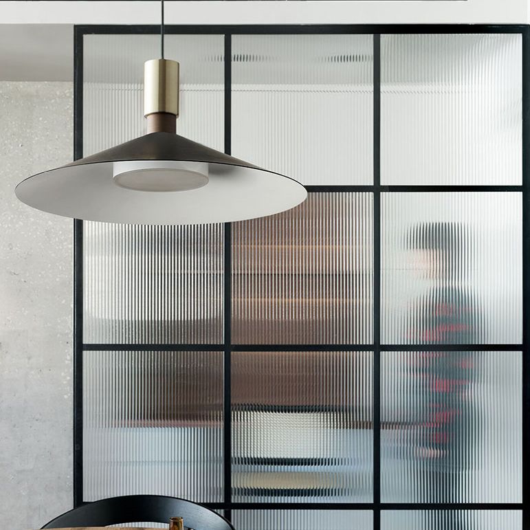 Slim Metal Modern Hanging Lamp Kit 1-Light LED Down Lighting Pendant for Dining Room