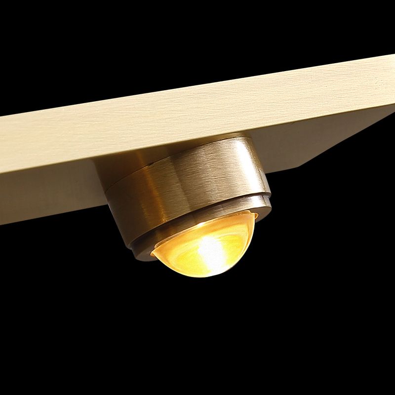 Metal Modern Wall Sconce Geometric Shape Vanity Lamp with Acrylic Shade for Bathroom