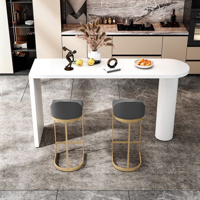 Industrial 1/3/4/5 Pieces Bar Table Set Rectangle Wood Counter Table with High Stools