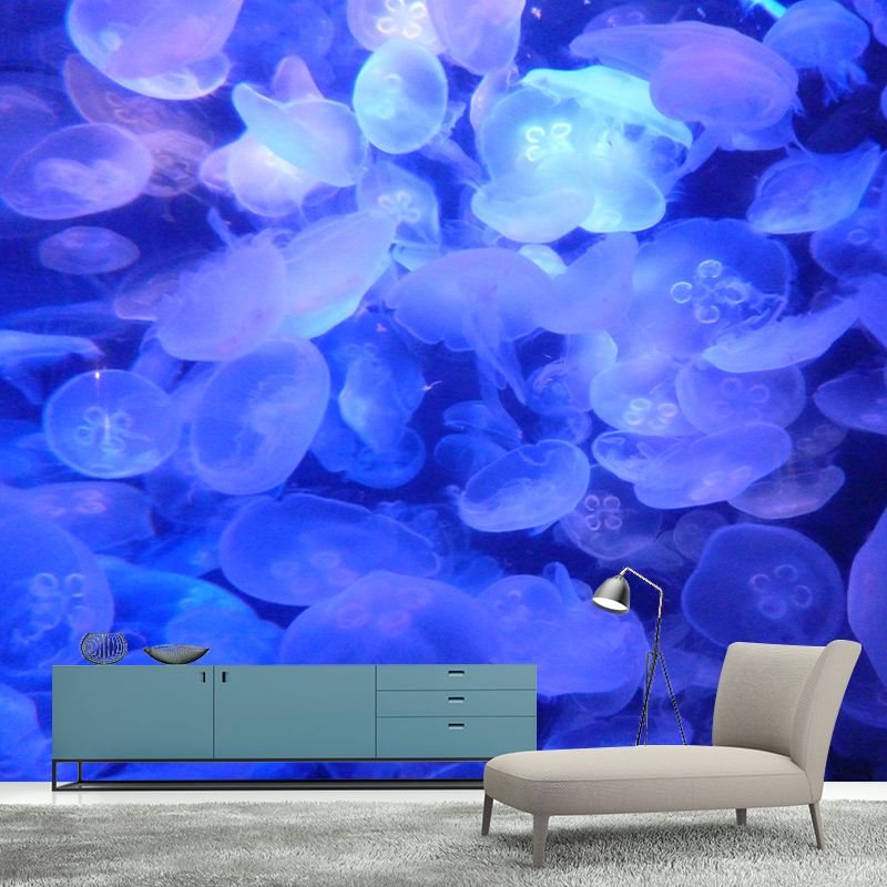 Simple Sea Creatures Mural for Dining Room, Personalized Size Available