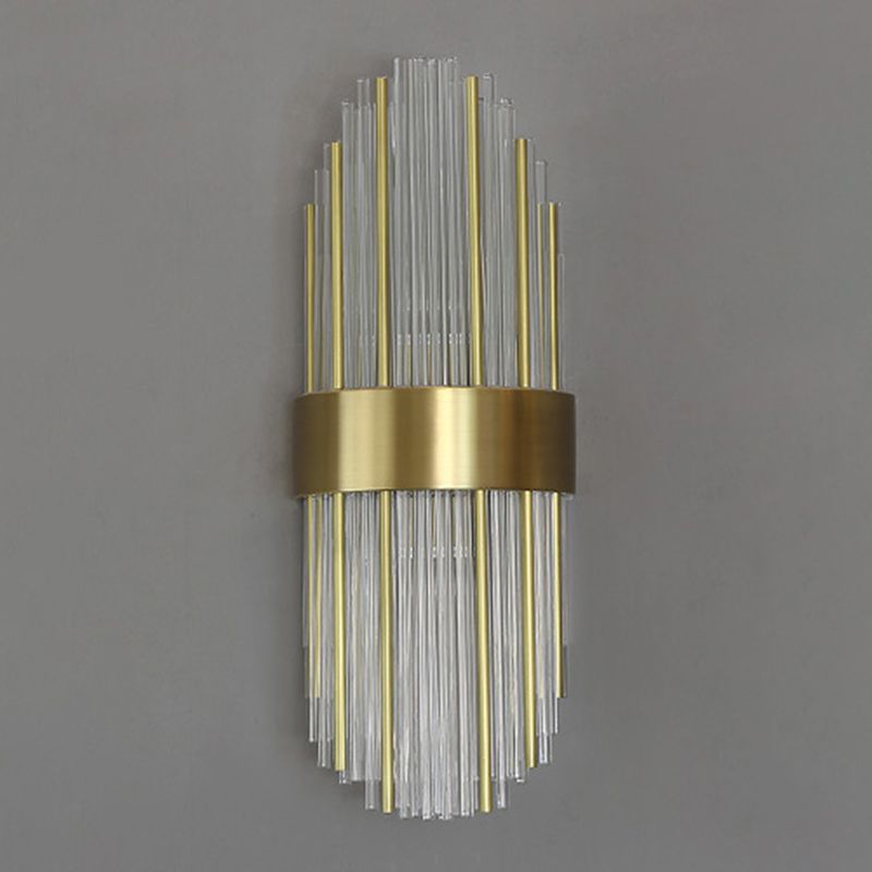 Modern Style Sconce Wall Light 2 Lights Crystal Wall Lamp for Bedroom Dining Room
