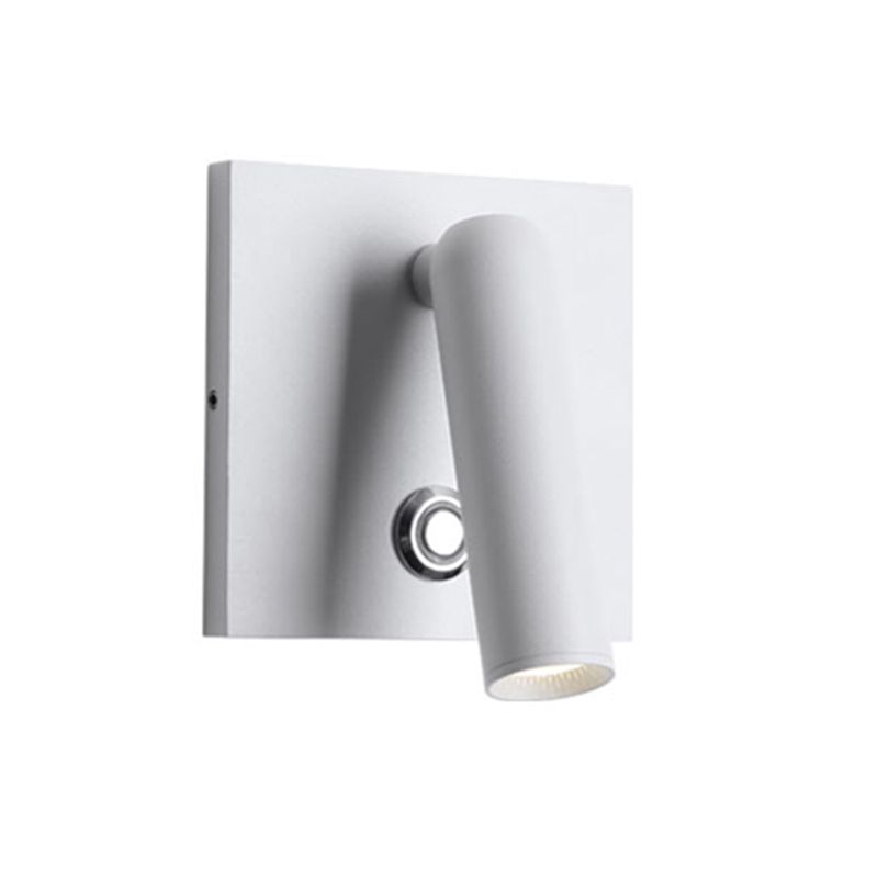 Modern Simple Wall Light Square Shape Wall Lamp with Aluminum Shade for Bedroom