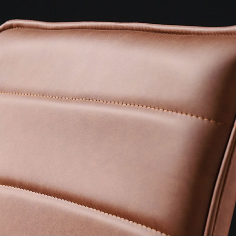 Modern Style Square Seat Barstool Pu Leather Counter Bar Stool with Metal Legs for Home