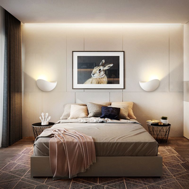 1 Light Unique Shape Wall Light Fixture Modern Wall Mounted Lighting for Living Room