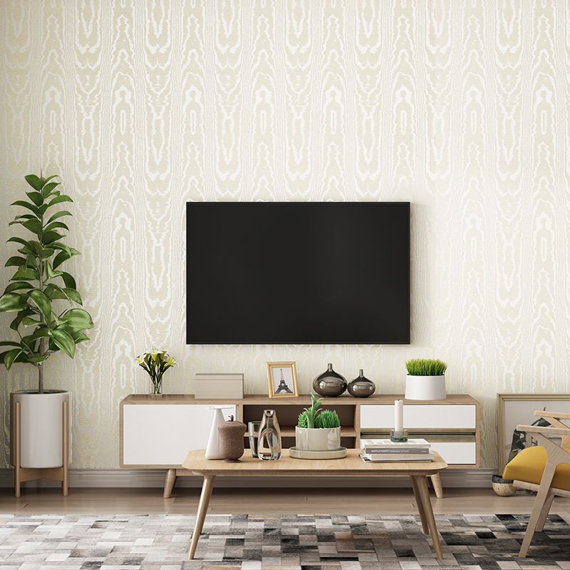 Modern Tiger Skin Print Wallpaper for Living Room 57.1-sq ft Wall Covering in Pastel Color