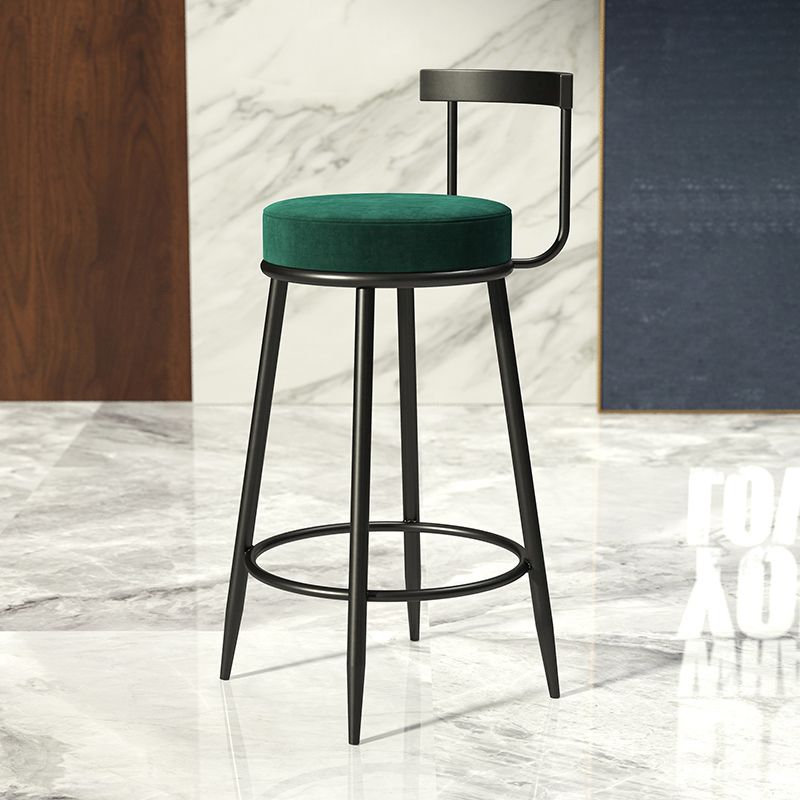 Industrial Bar-stool Round Counter Bar Stool for Kitchen with Metal Legs