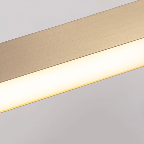 Estilo moderno colgante colgante lineal metal 1- lámpara colgante de luz