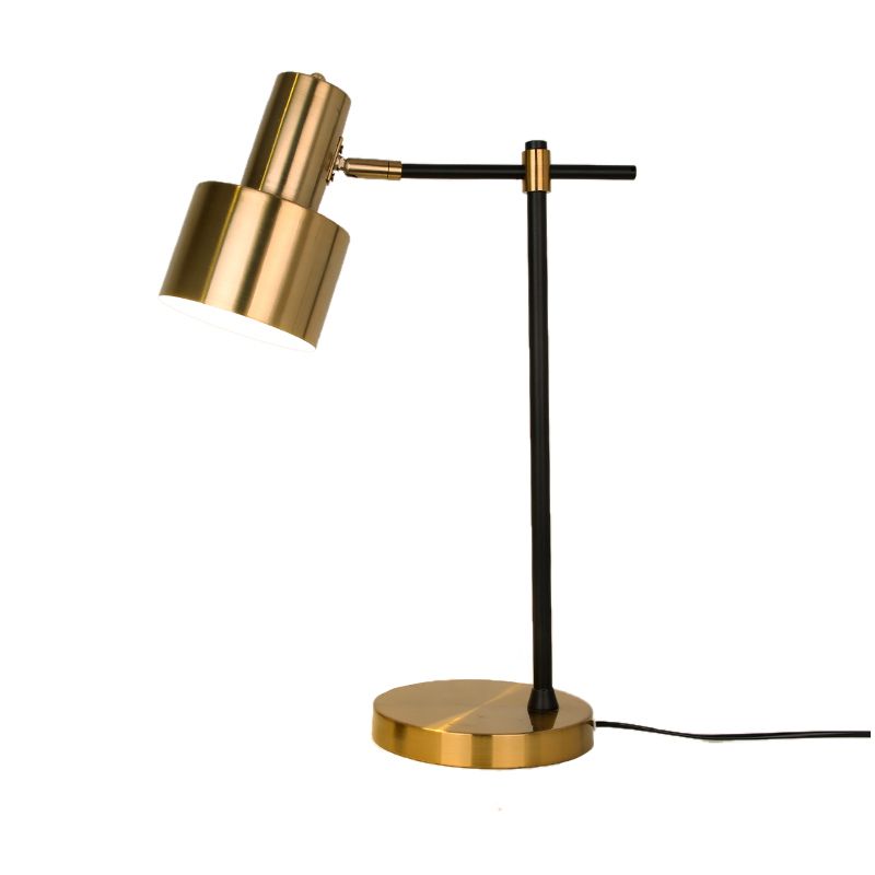 Lampada da tavolo a forma di campana in stile moderno Lampada da comodino a luce singola in metallo
