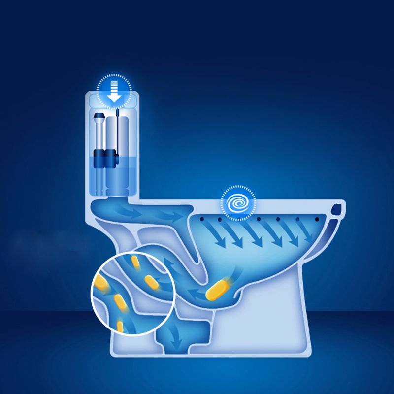 Modern Seat Included Flush Toilet All-In-One White Urine Toilet for Bathroom