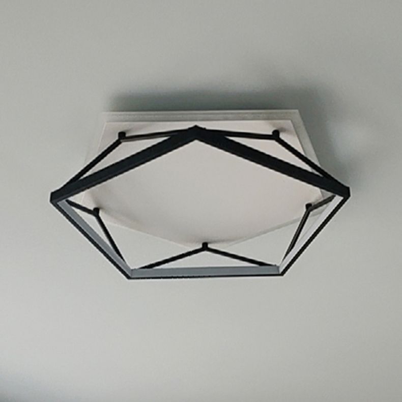 Éclairage encastré en métal Plafonniers encastrés à LED multi-têtes noirs