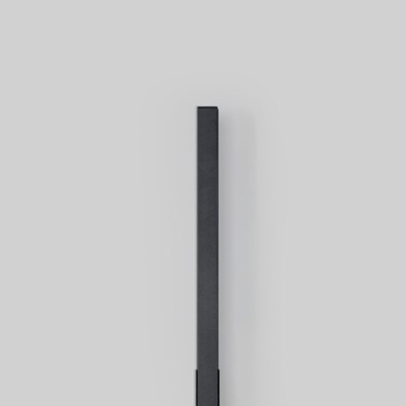 Linear LED Wall Light Metal & Acrylic Wall Sconce in Matte Black
