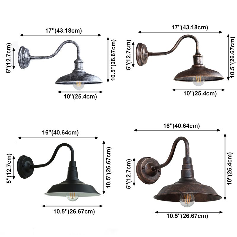 American Industrial Style Wall Mount Light Vintage Indoor Outdoor Wall Sconce Lighting Fixture