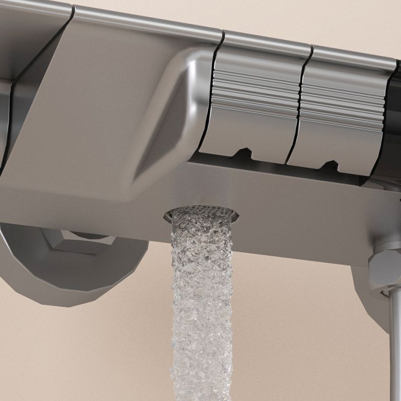 Wall Mounted Shower Arm Shower Faucet Adjustable Metal Shower System with Slide Bar