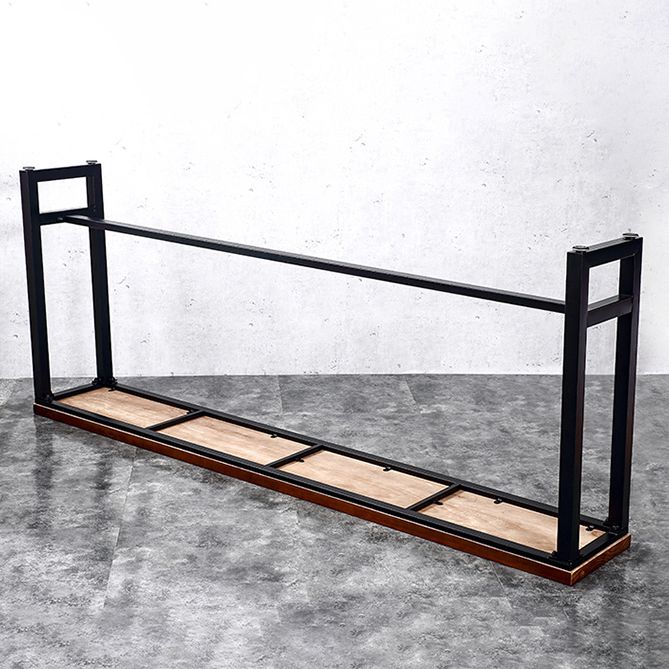 Industrial Rectangle Pine Wood Bar Table Set 1/7 Pieces Counter Table with High Stools