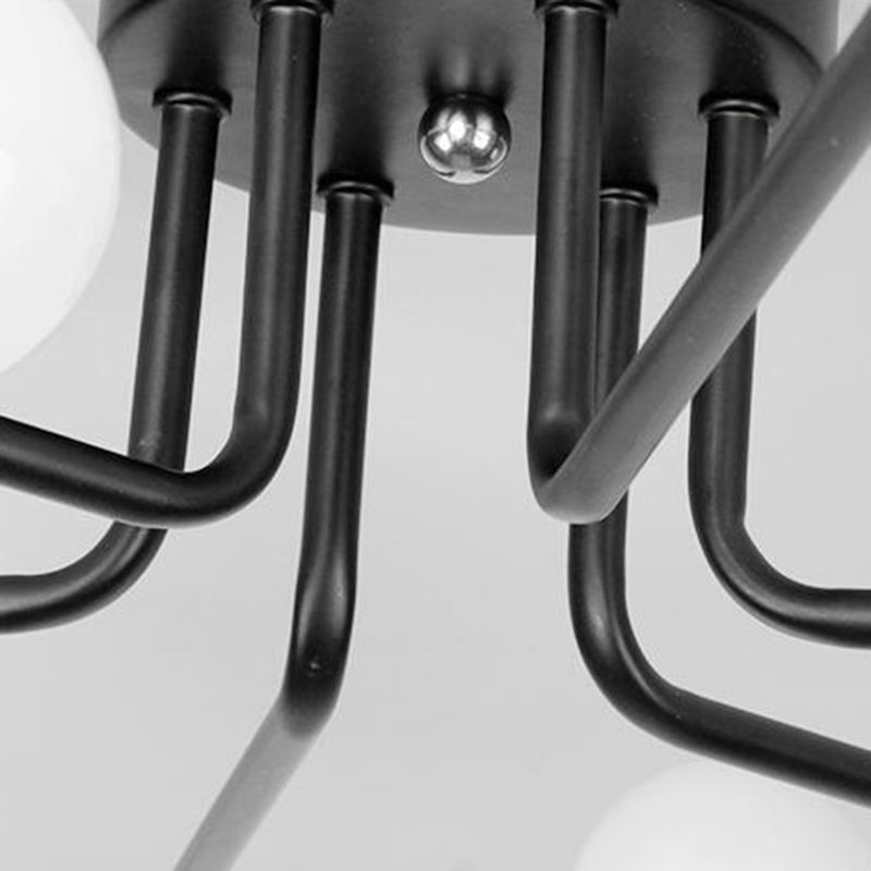 Luces de techo semi raspado de dormitorio de brazos apilados