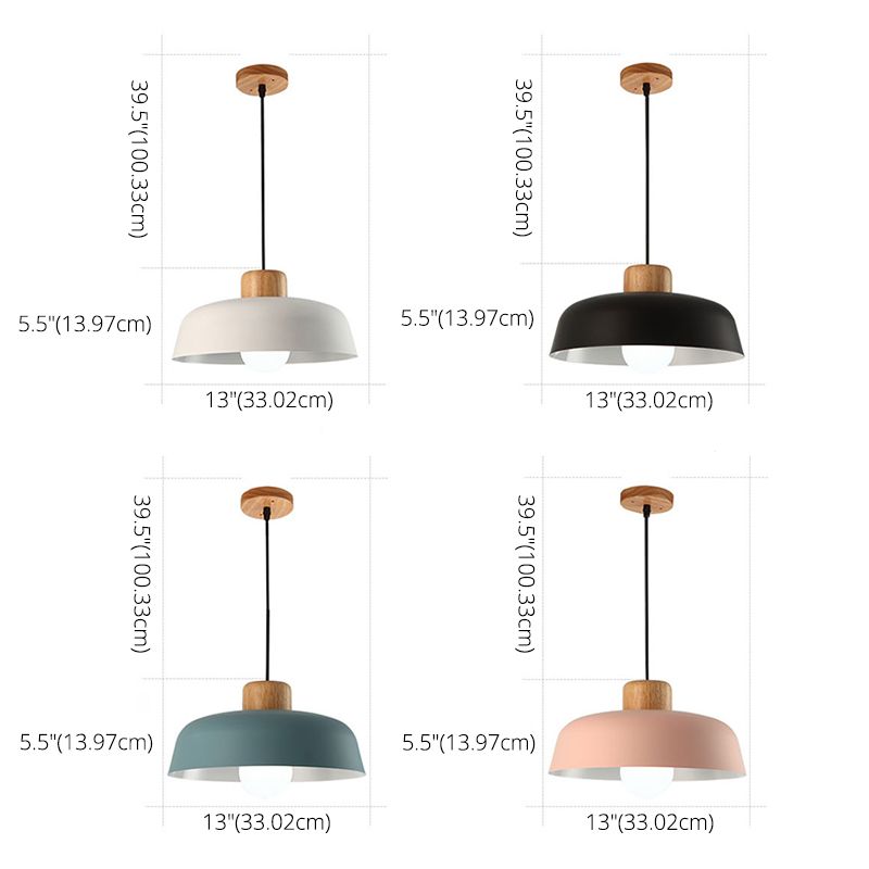 Macaroon Dome Pendant Light Down Light Metal Ceiling Pendant Light for Kitchen