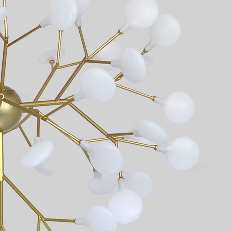 Acrylic Radial Pendant Light in Modern Creative Style Iron Firefly Hanging Lamp for Interior Spaces