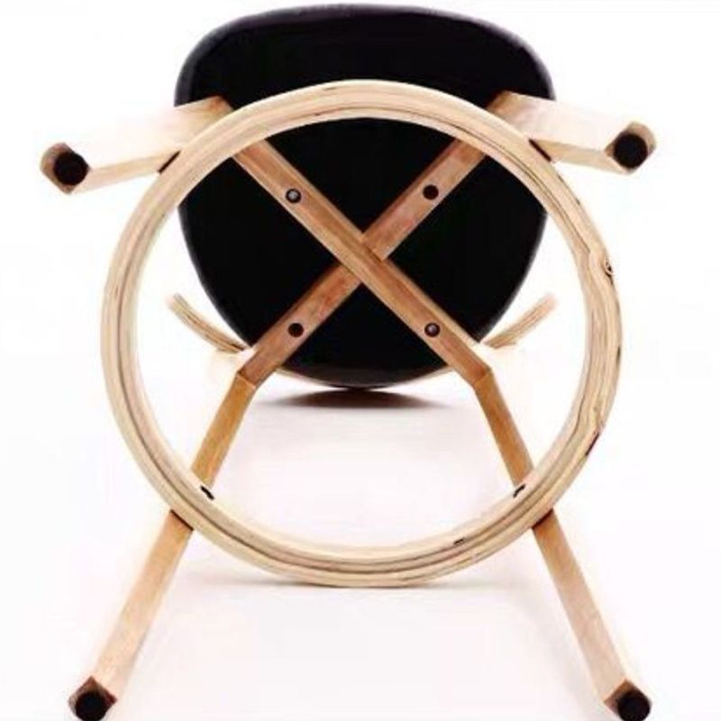 Taburete de bar de estilo escandinavo con taburete de mostrador de asiento cuadrado de madera para bar de cocina