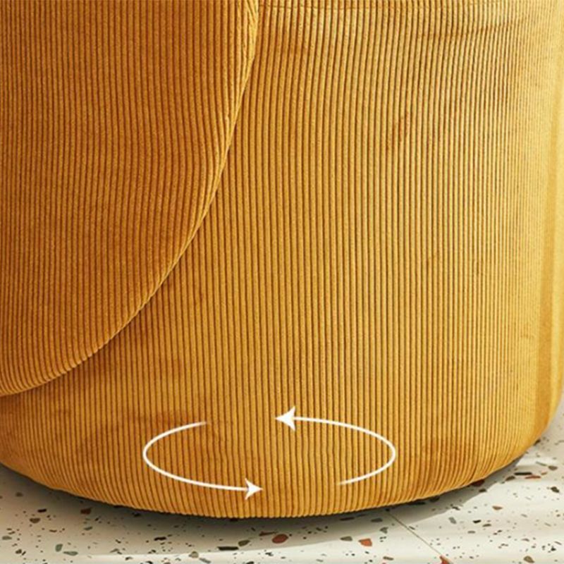 Armless Chair 21.6" L X20.0"W X29.9"H Swivel Chair for Living Room