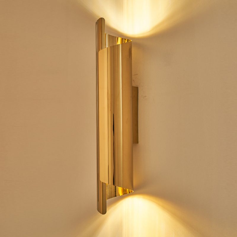 Light Modern Luxury Style Cylinderical Sconce Light Fixture Metal 1 Light Sconces