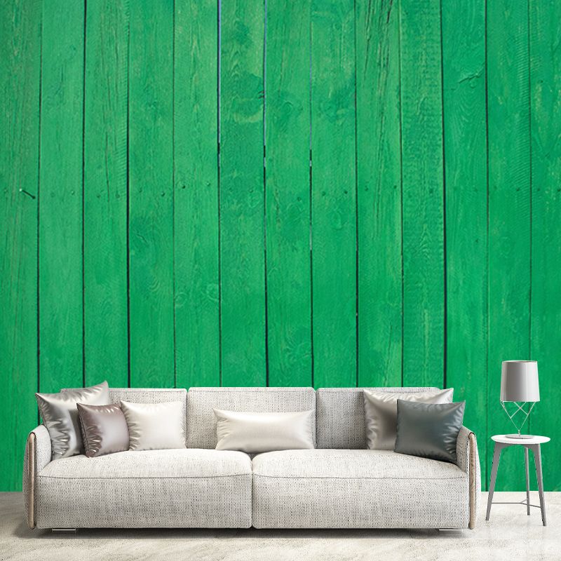 Vivid Industrial Wood Grain Mural Decal for Sleeping Room, Custom Size Available