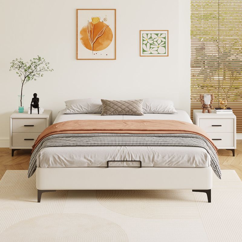 Scandinavian 11.02 " Tall Wooden Frame Platform Bed for Bedroom