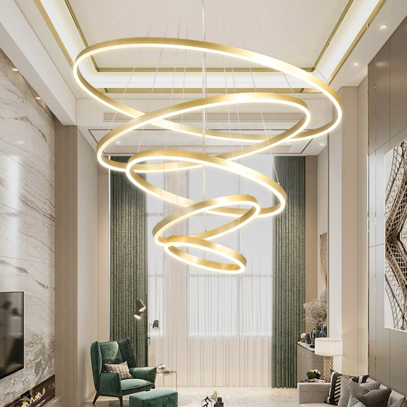 Noordse moderne minimalisme lichte luxe stijl led hanger kroonluchter licht voor eetkamer woonkamer