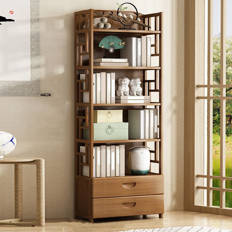 Modern Bamboo Bookcase Standard 11-inch Wide Home Book Shelf