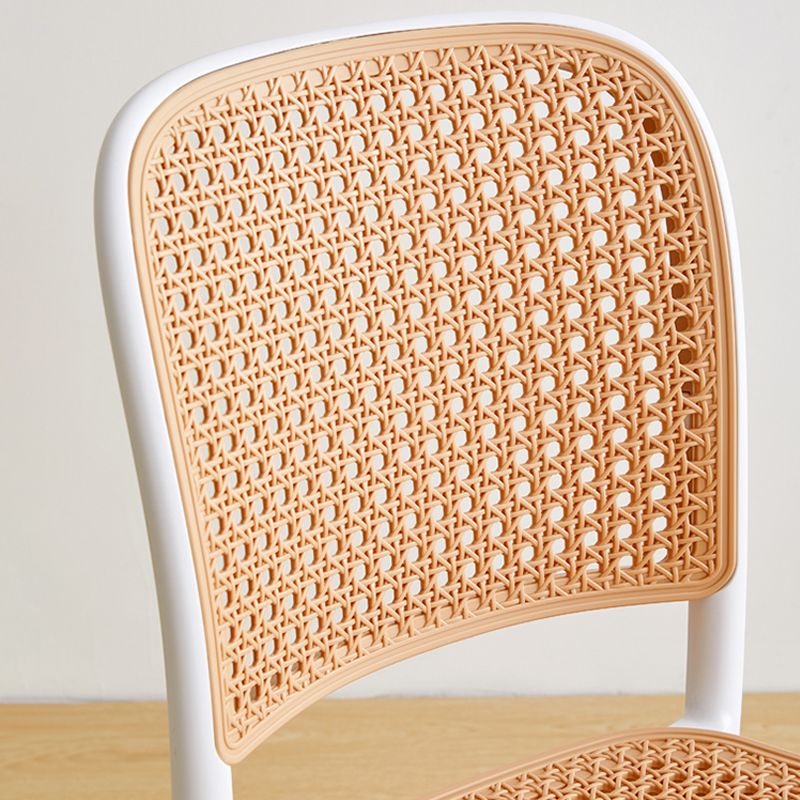 Modern Plastic Frame Counter Bar Stool Footrest Armless Stool