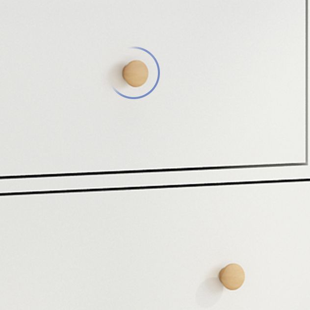 Contemporary Wood Storage Chest Matte Finish Bedroom Dresser