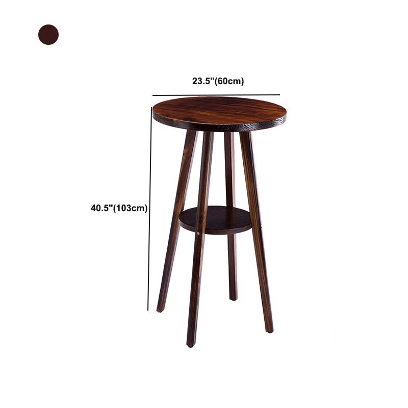 Bar Height Pub Table Wood Industrial Bar Table for Indoor and Outdoor