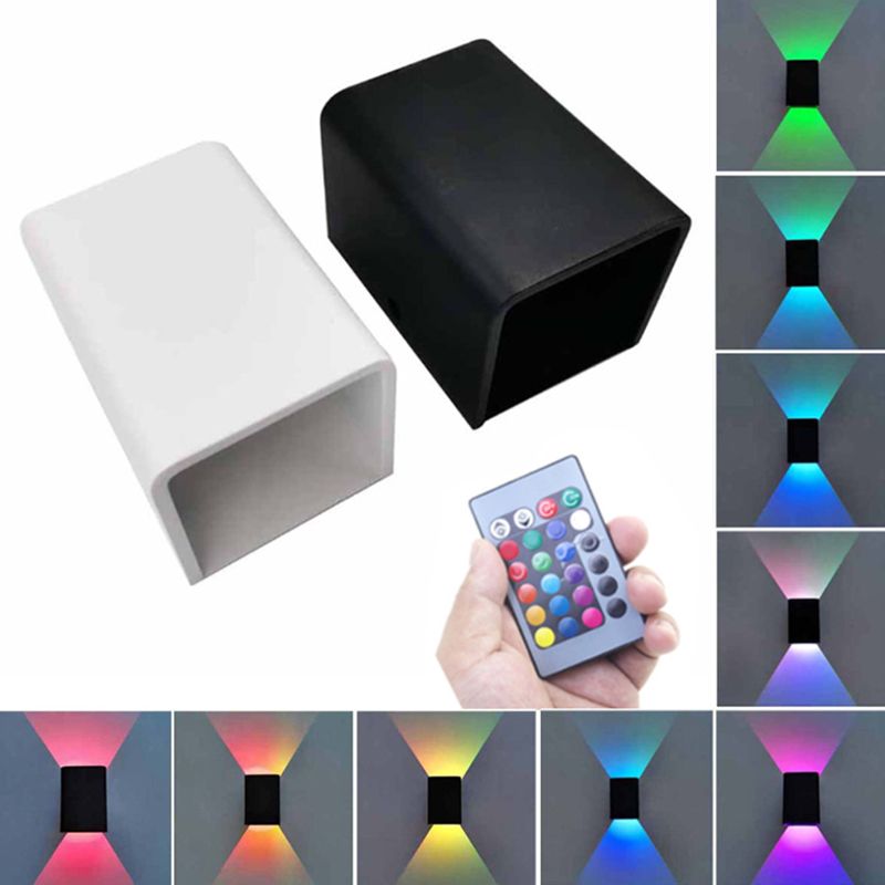 Aluminum Box Wall Sconce Simple Style LED Up and Down Wall Light for Hallway