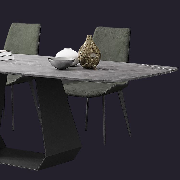Modern Sintered Stone Dining Set Rectangle 1/4/5/7 Pieces Dining Area Table Set