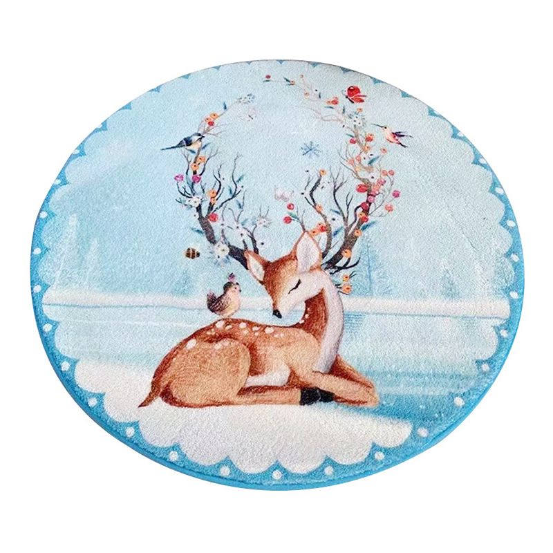 Brown Graphic Carpet Polyester Minimalist Carpet Stain Resistant Carpet for Home Decor