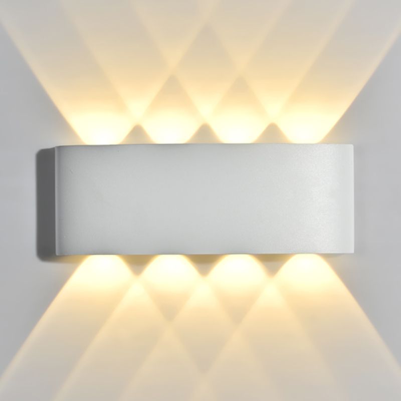 Contemporary Style Rectangle Wall Lights Metal Wall Mount Lights