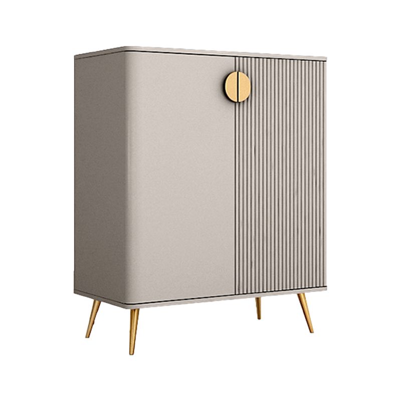 Wood Living Room Sideboard Cabinet Glam Credenza with Storage and Drawers