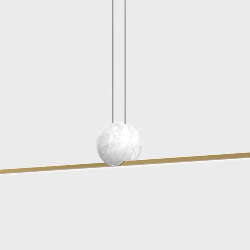 Modern Style Pendant Lighting Fixtures Brass Shade Island Lighting Ideas for Kitchen