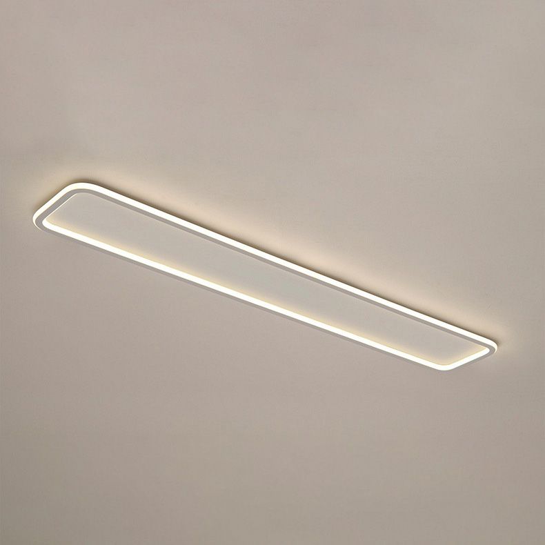 Rechthoekige Flush Mount Plafond Licht met Acryl Shade voor Woonkamer Restaurant