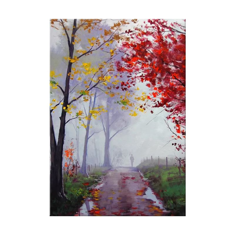 Scenery Painting Wall Decor Modern Style Textured Canvas Art Print for Living Room