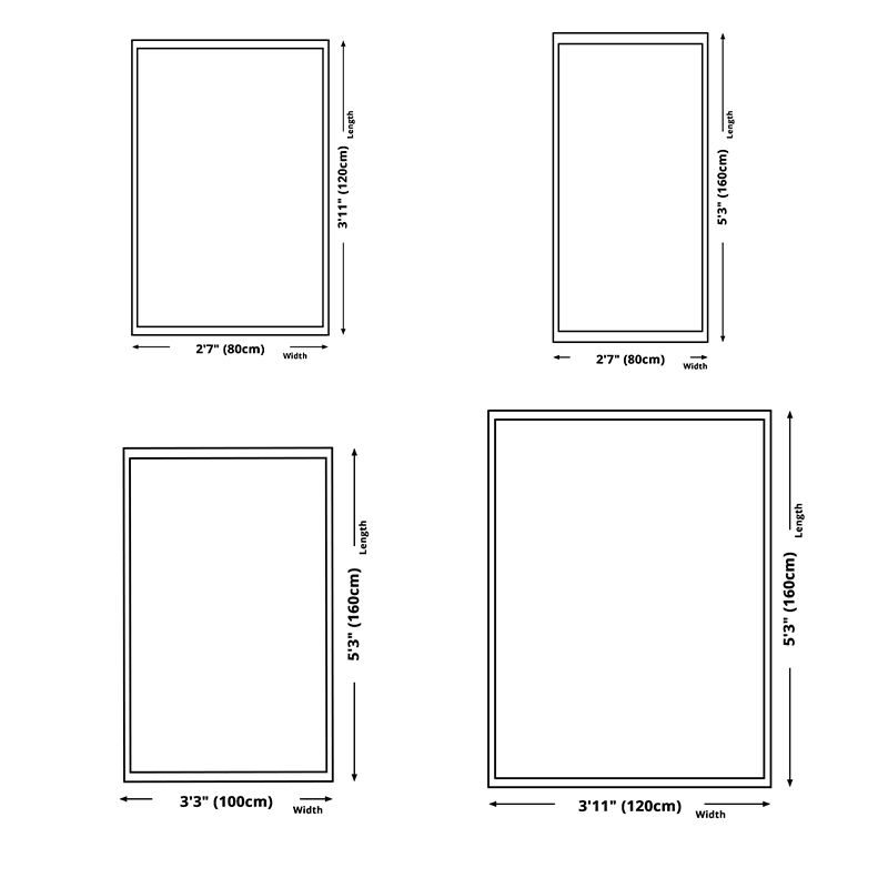 Green Modern Carpet Polyester Grid Carpet Stain Resistant Carpet for Living Room