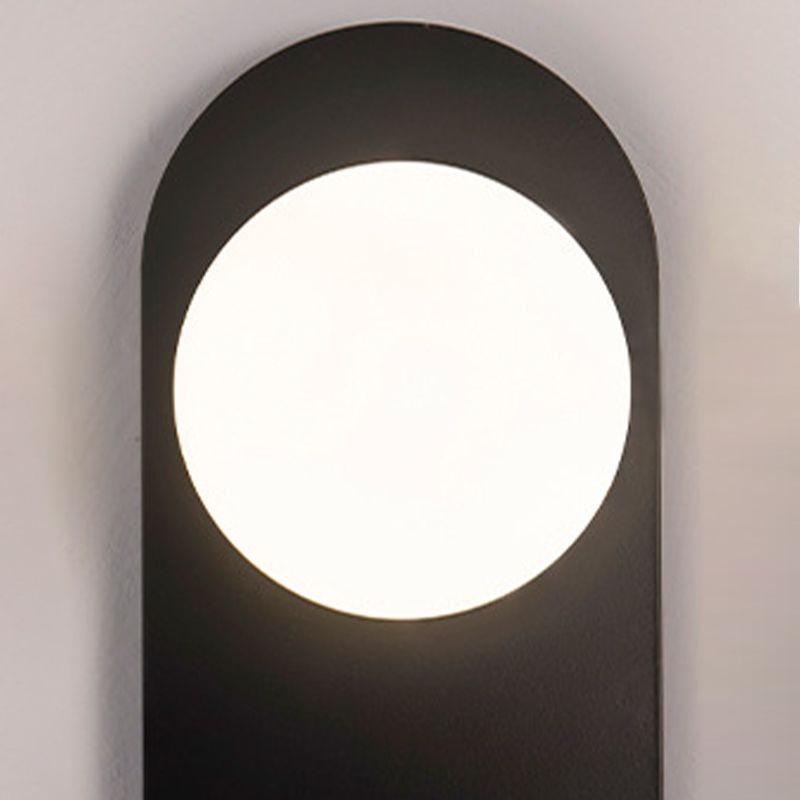 Single Modern Golden/Black Wall Mounted Sconce Shaded Wall Light for Bedroom
