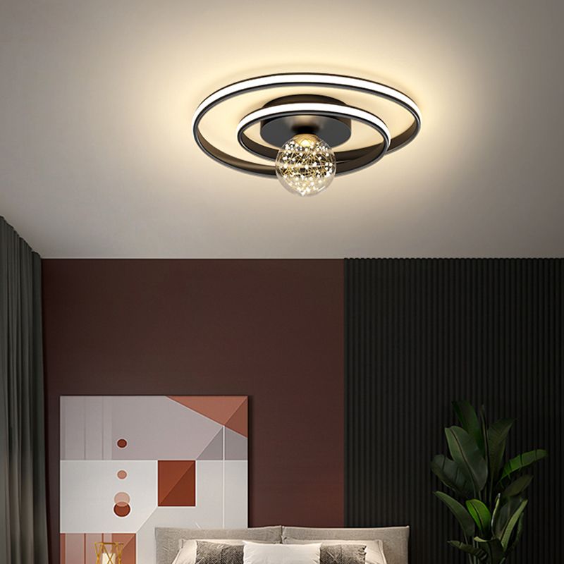 Lámpara de techo de montaje empotrado circular de estilo minimalista moderno Luces de techo de montaje empotrado de metal