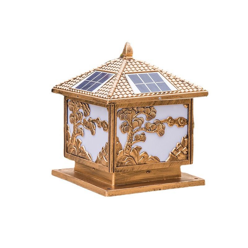 Modern Creative LED Solar Lighting Fixture with Acrylic Shade for Garden