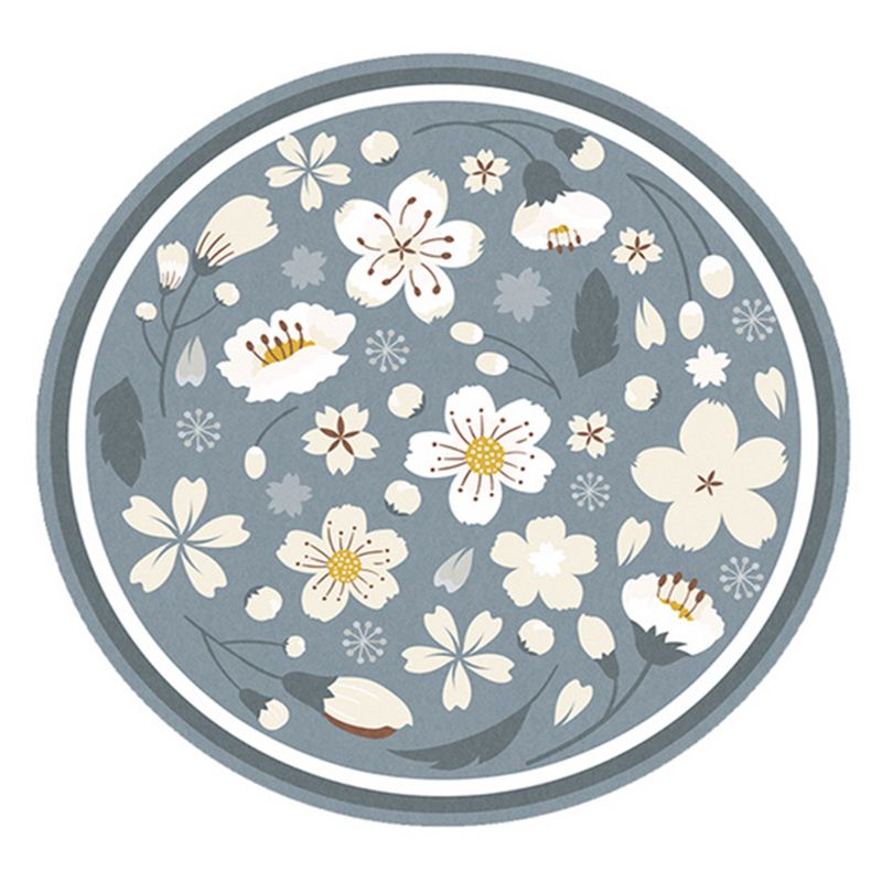 Nordic Modern Rug Rainforest Polyester Rug Washable Rug for Living Room