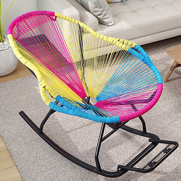 Contemporary Rattan Rocking Chair Outdoor Rocking Chair for Break